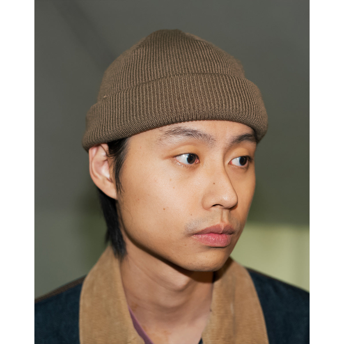 Racal Roll Knit Cap, Olive