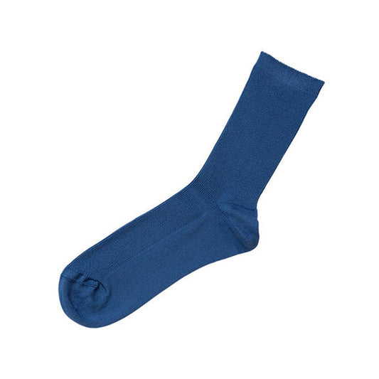Hakne American Sea Island Cotton Socks, Lapis Lazuli