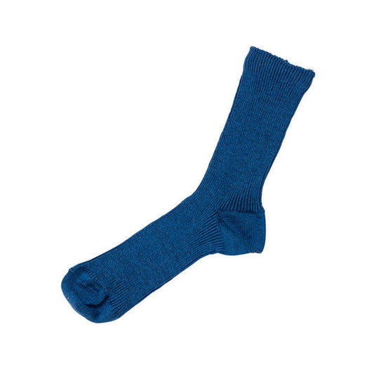 Hakne Linen Ribbed Socks, Lapis Lazuli