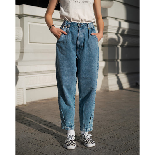 Women's 80's Design Jeans, Sky Blue