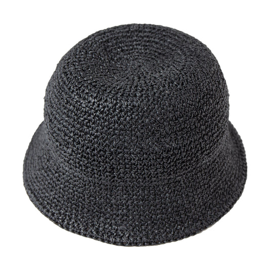 Paper Fiber Tulip Hat, Black