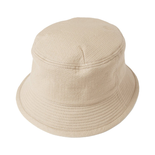 Stitch Dobby Bucket Hat, Beige