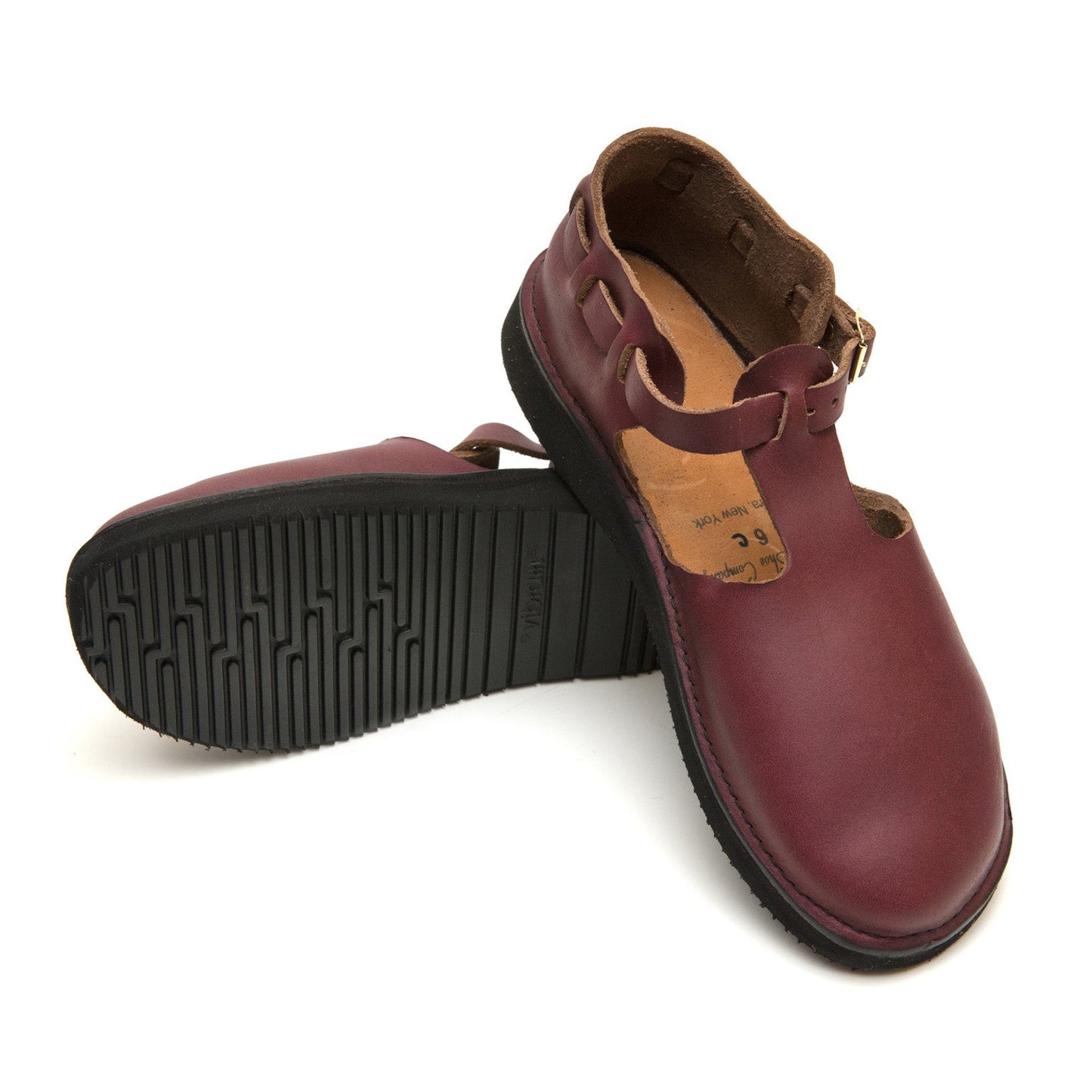 *Pre-Order* Women's T-Strap, Burgundy
