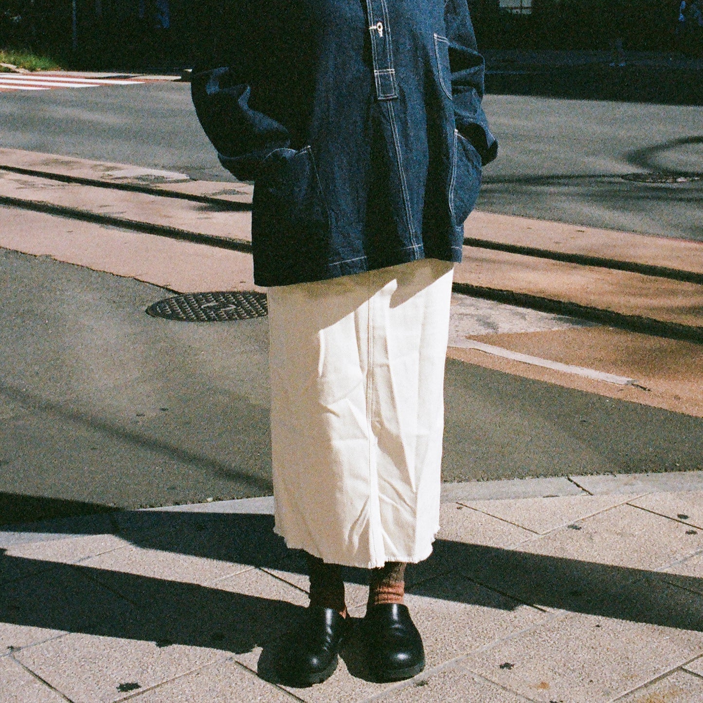 Sashiko Skirt, Natural