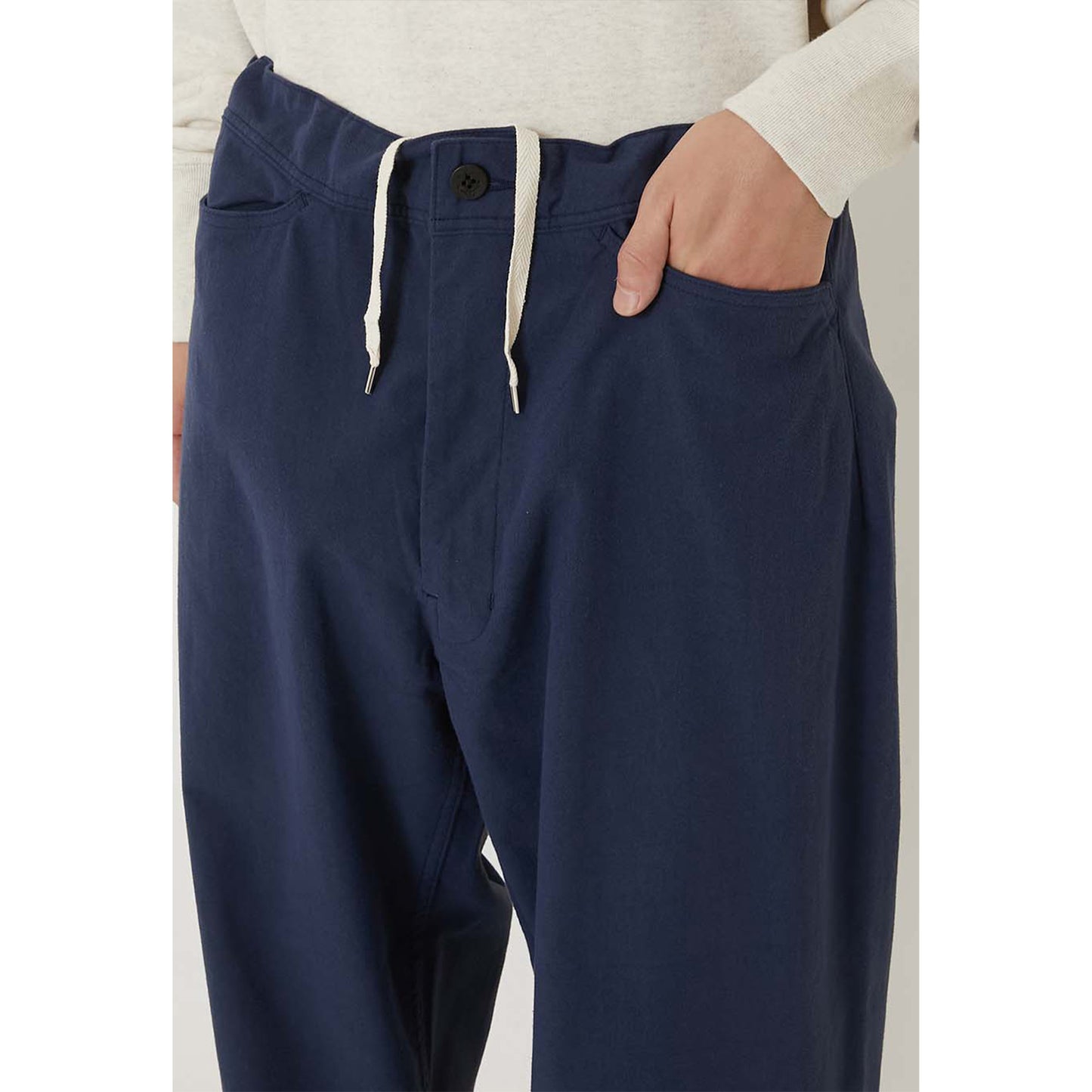 Men's Woven Brushed Stretch String Sailor Pants