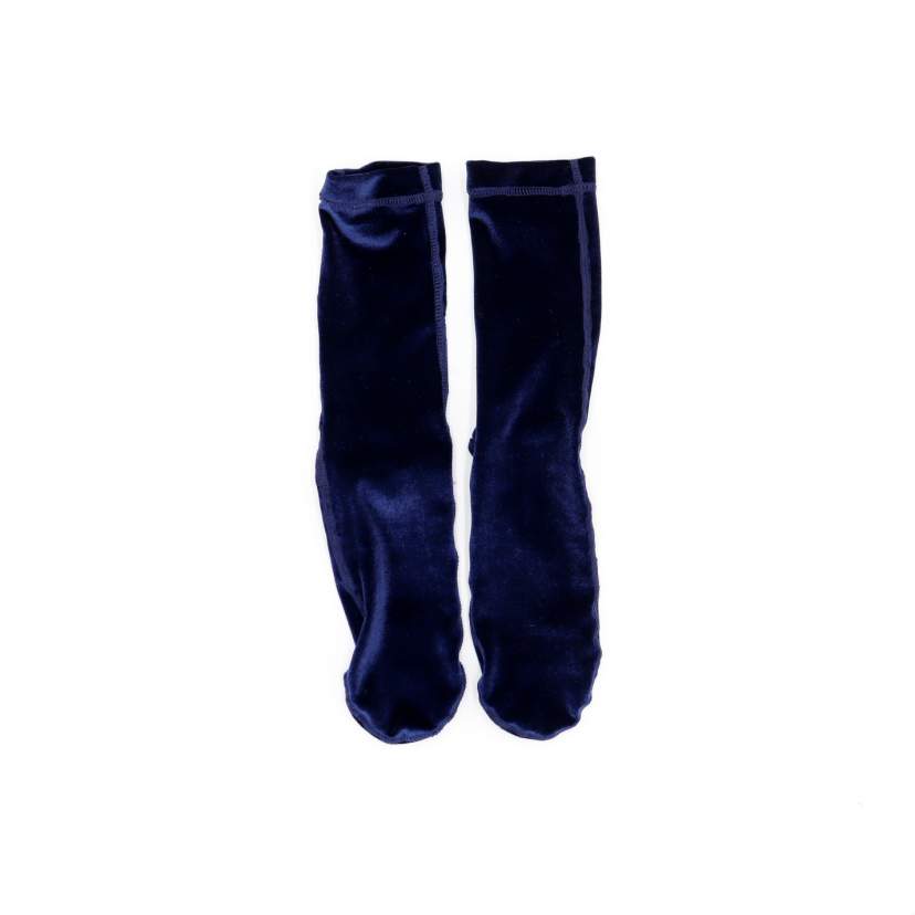 Roster Sox Velour Socks, Navy
