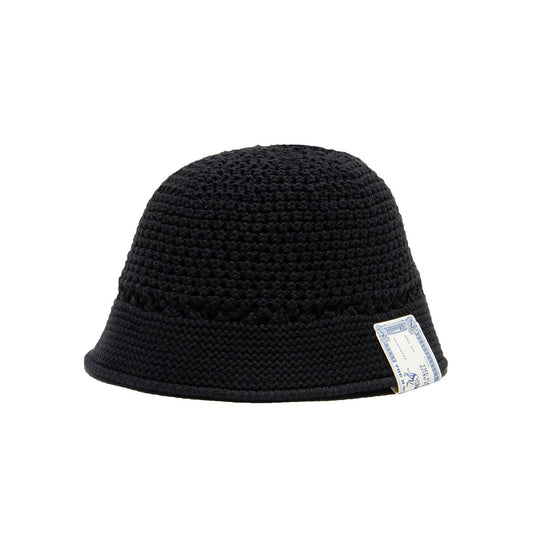 Cotton Knit Hat, Black
