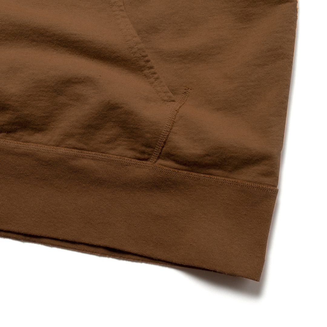 Riding High 7.5oz USA French Terry Parka, Smoke Brown