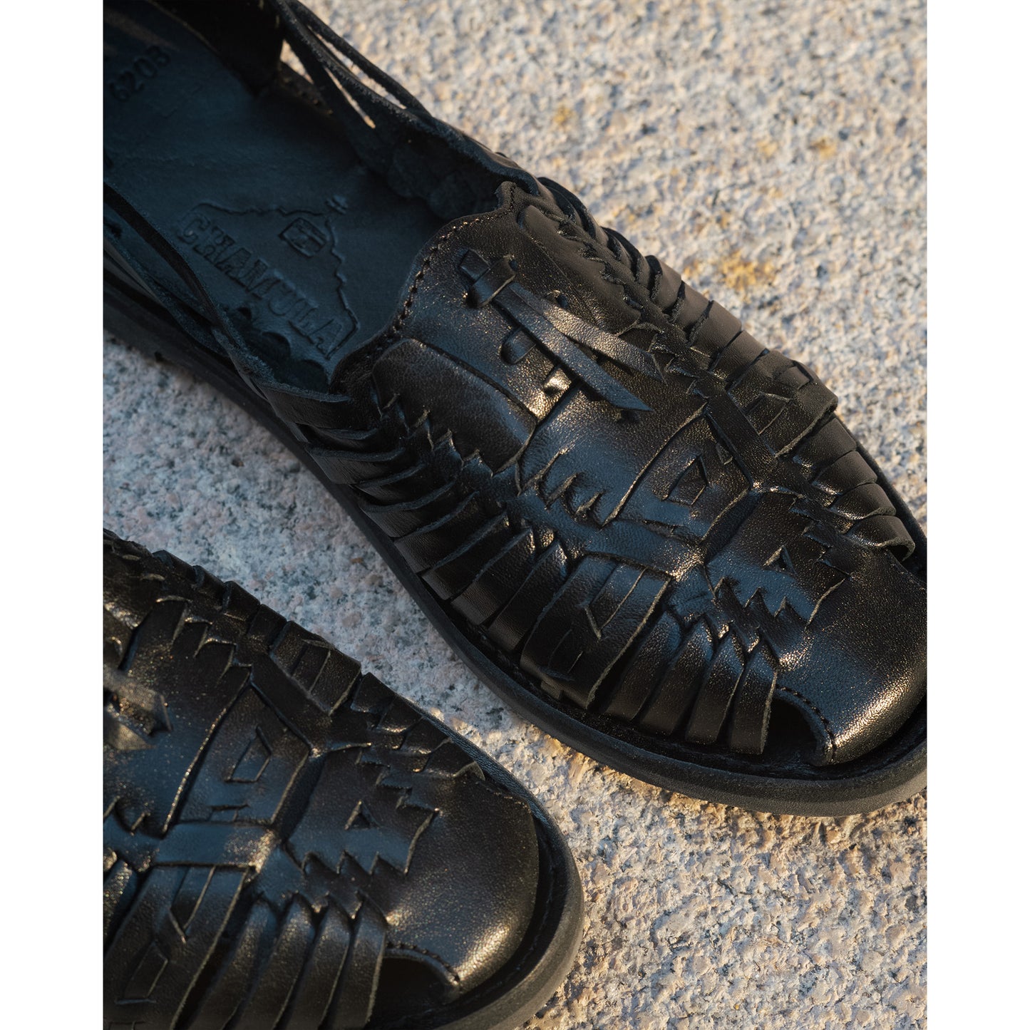 Uxmalan Sandals, Black