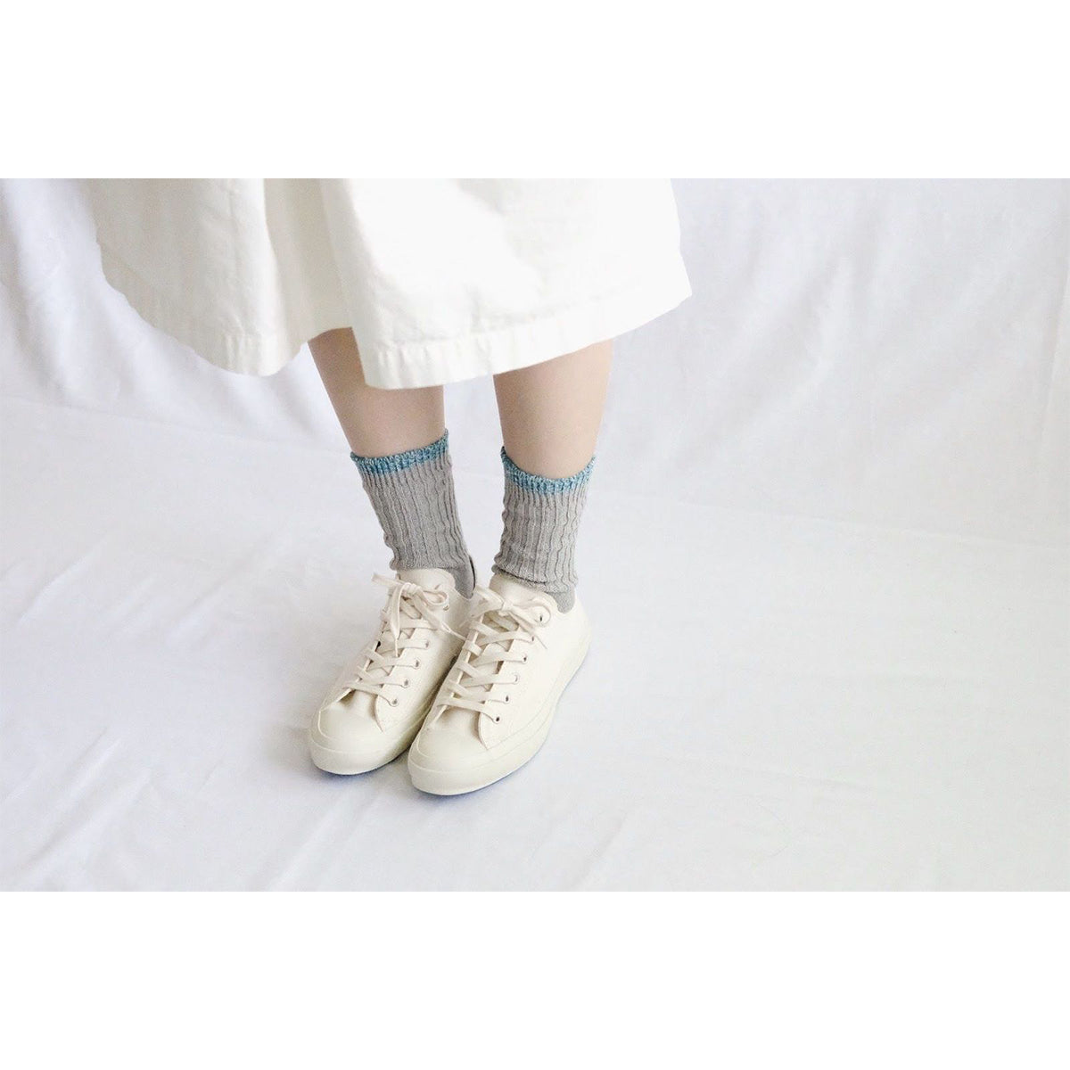 Nishiguchi Kutsushita Silk Cotton Socks, Black