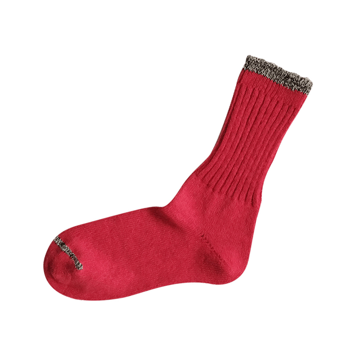 Nishiguchi Kutsushita Silk Cotton Socks, Red