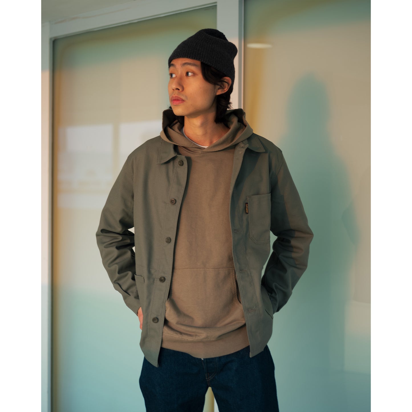 Le Laboureur Cotton Jacket, Olive