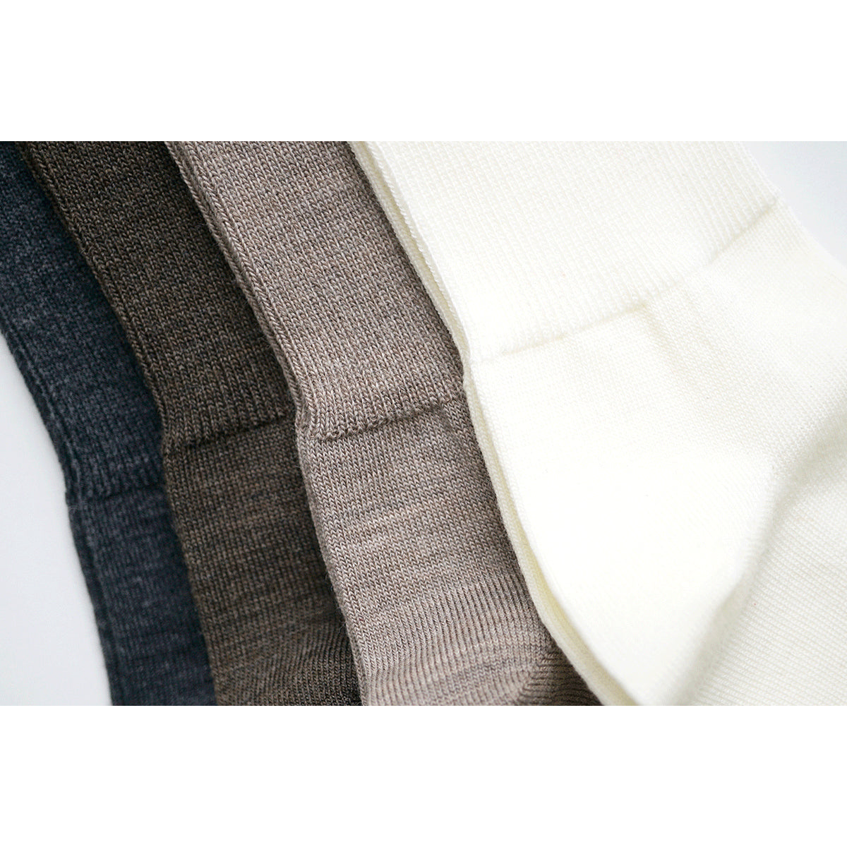 Hakne Merino Wool Ribbed Socks, Charcoal