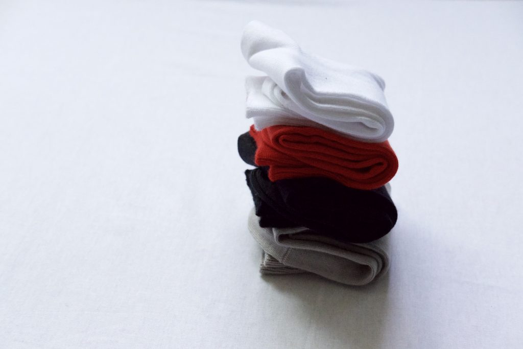 Nishiguchi Kutsushita Women's Egyptian Cotton Plain Socks, Black