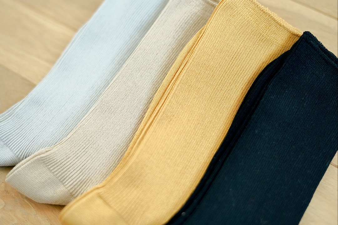 Memeri Giza Cotton Ribbed Socks, Black