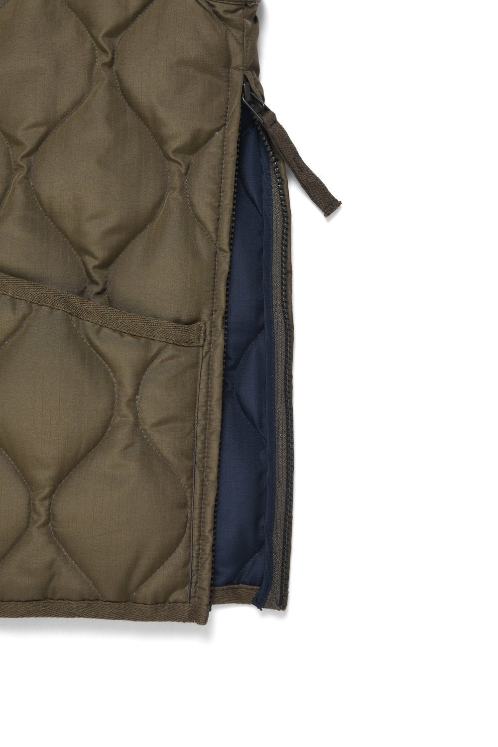 Military Zip Down Jacket, Dark Olive