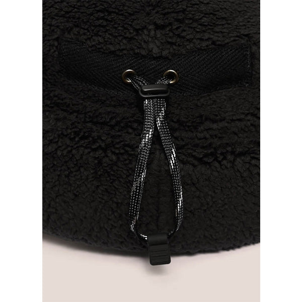 Cableami Boa Fleece Hat, Black