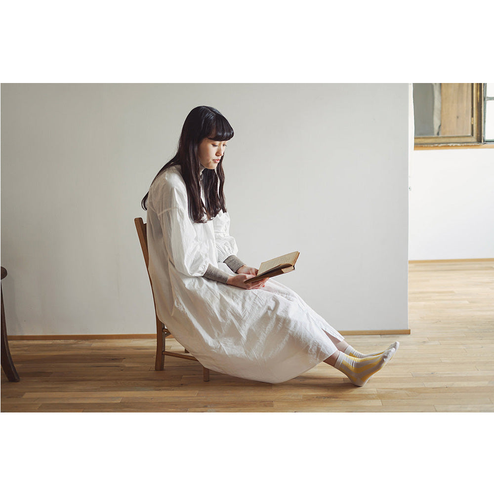 Memeri Supima Cotton Stripe Socks, Aqua