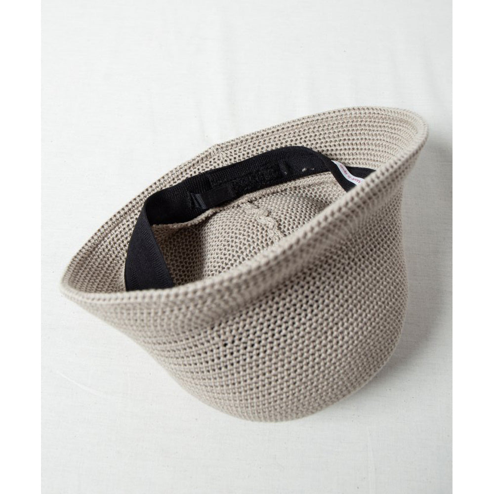 Crochet Style Knit Hat, Greige