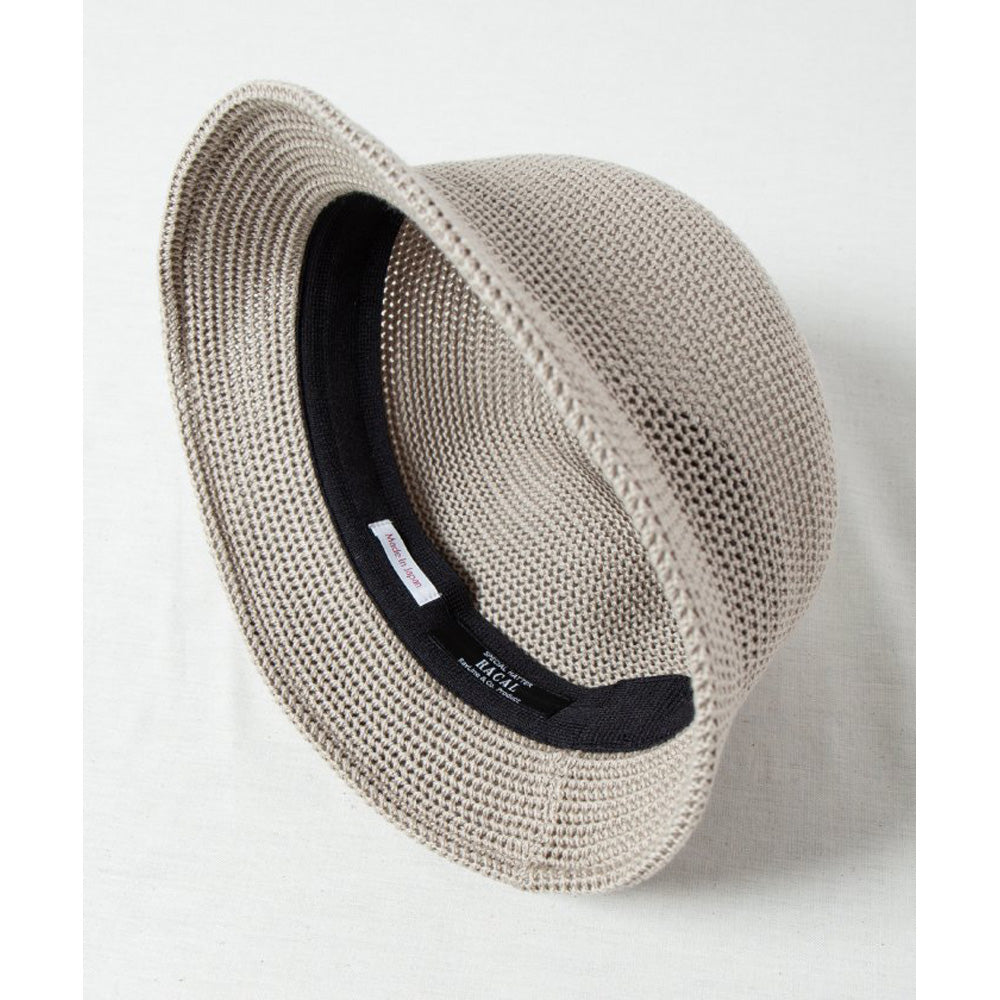 Crochet Style Knit Hat, Greige