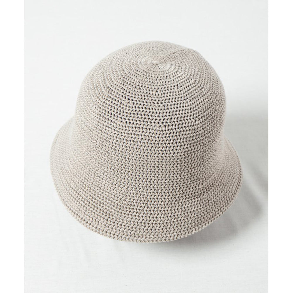 Crochet Style Knit Hat, Greige
