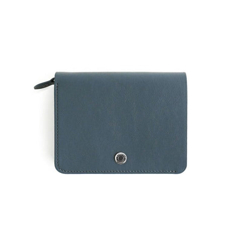Standard Supply Billfold Flap Wallet, Blue Grey