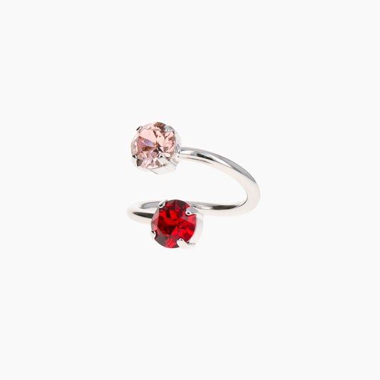 Justine Clenquet Christ Ring, Pink/Red