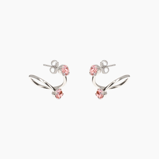 Justine Clenquet Maxine Earrings, Pink
