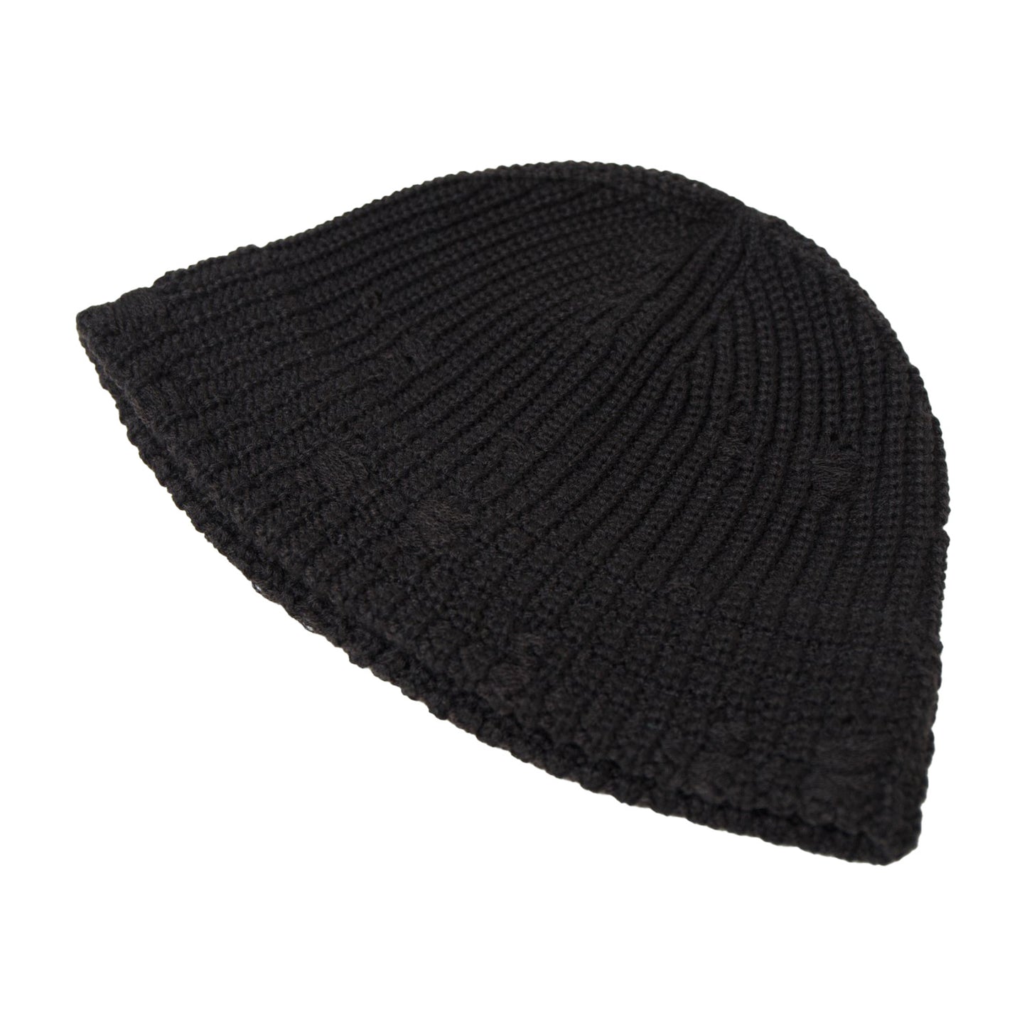 Damage Knit Hat, Black