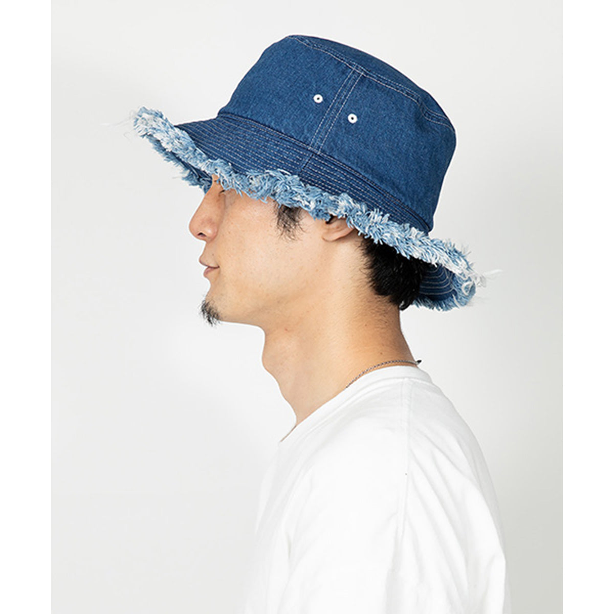 Basabasa Denim Short4 Hat, Blue