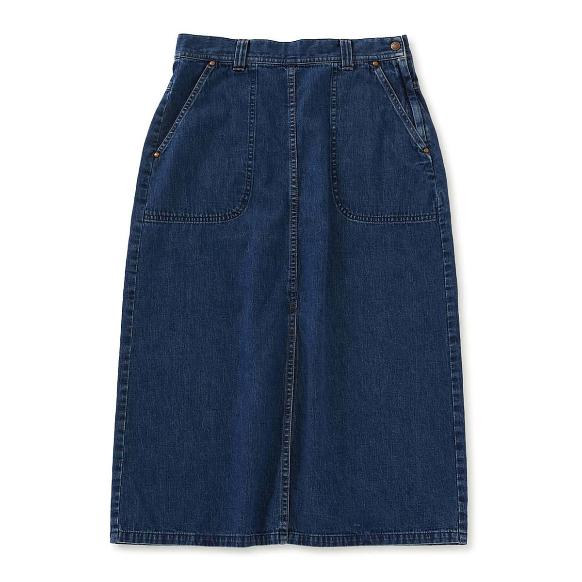 Women's Selvedge Light Denim Washed Ranch Skirt