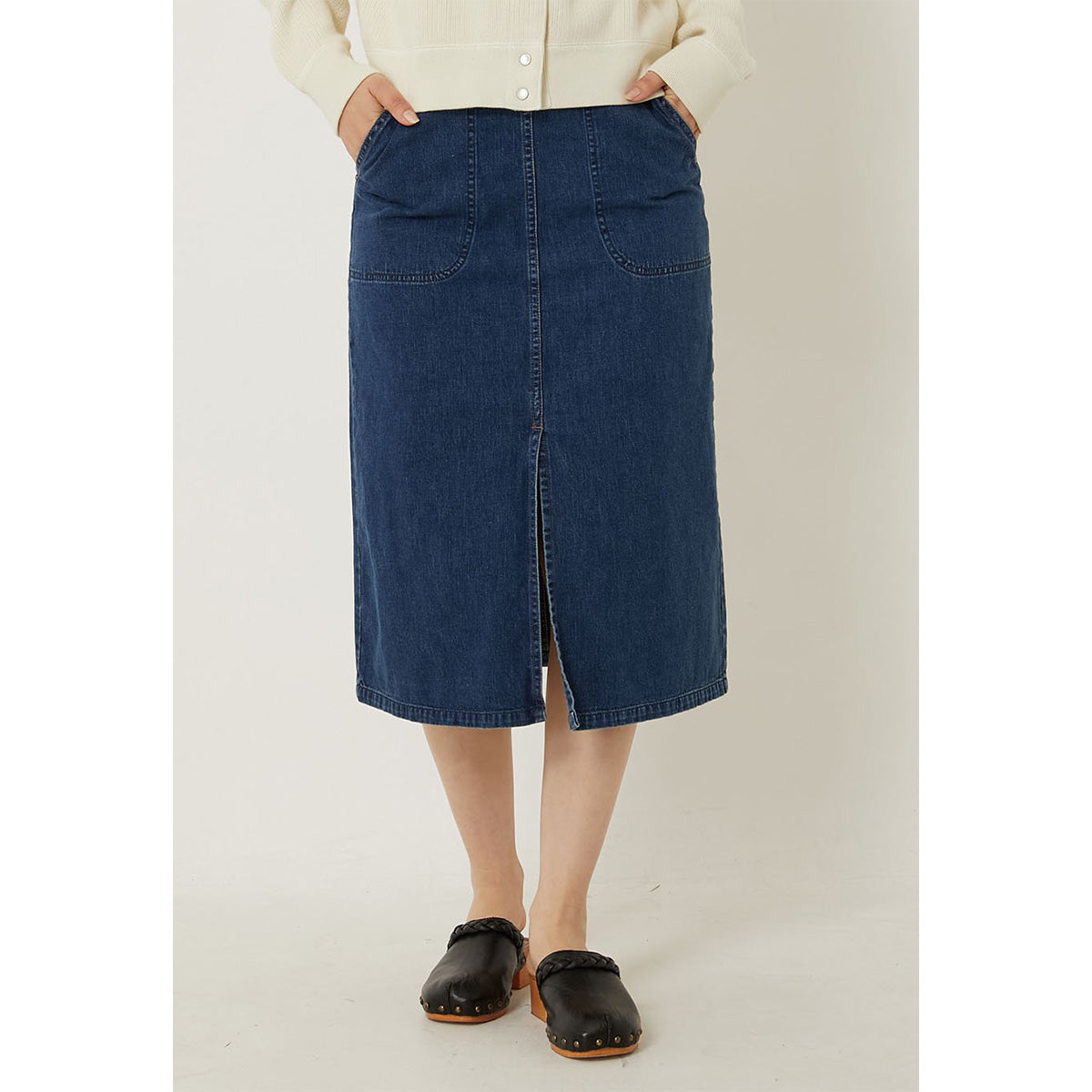 Women's Selvedge Light Denim Washed Ranch Skirt