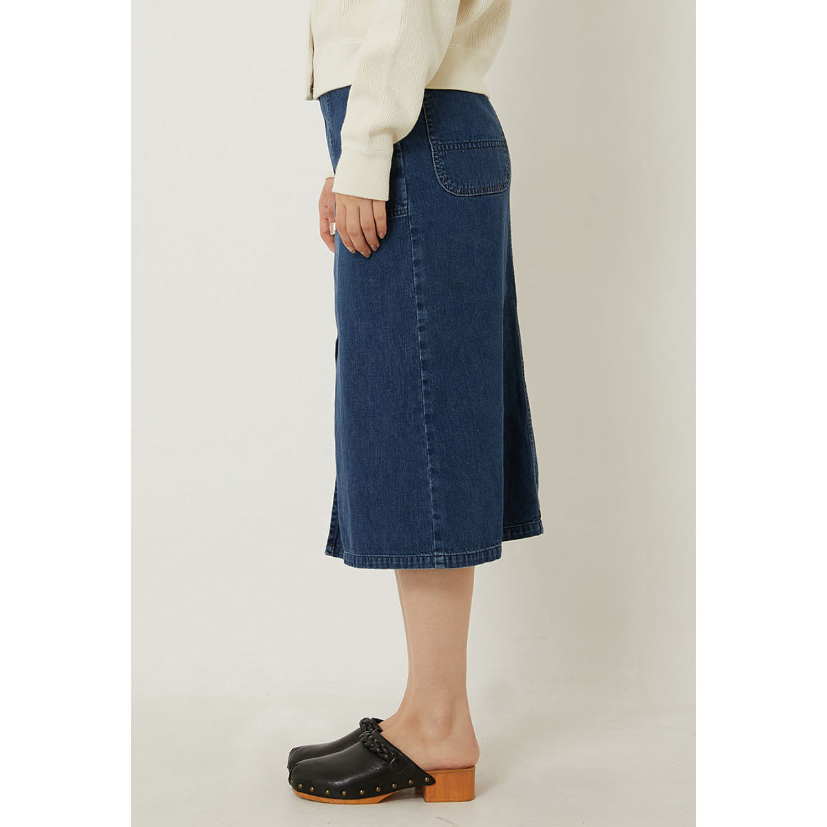 Women's Selvedge Light Denim Washed Ranch Skirt