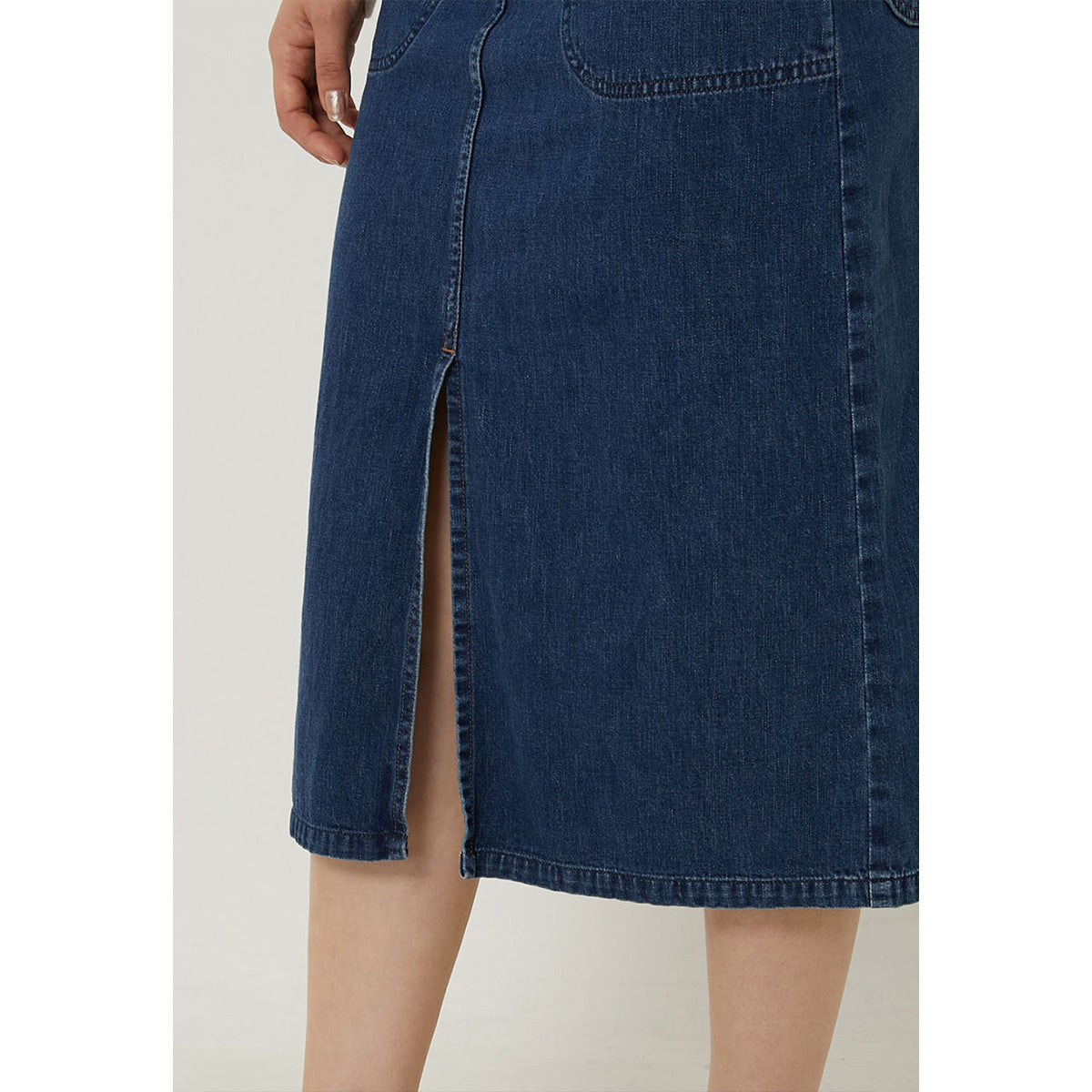 Women's Selvedge Light Denim Washed Ranch Skirt