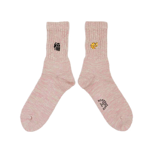 B Tiger Socks, Pink