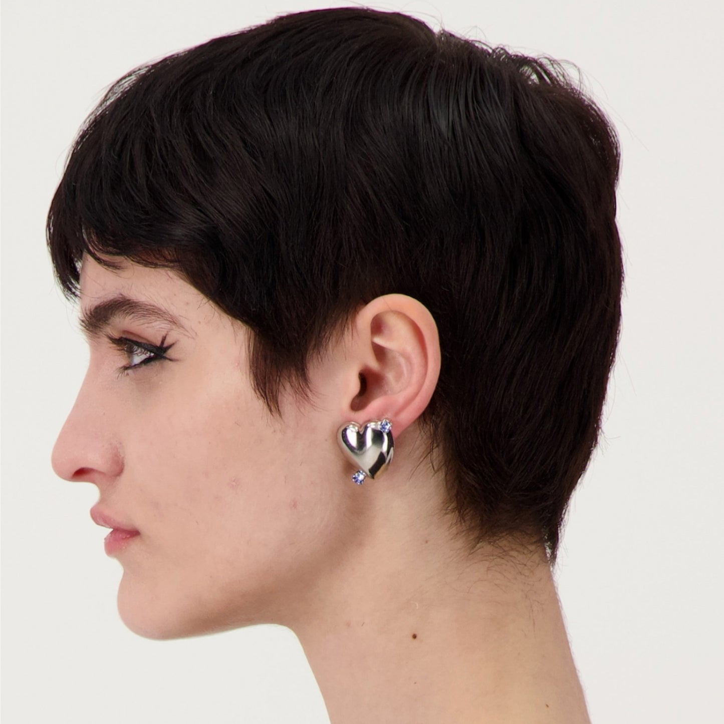 Justine Clenquet Juno Earrings, Palladium