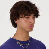 Justine Clenquet Curtis Necklace, Palladium