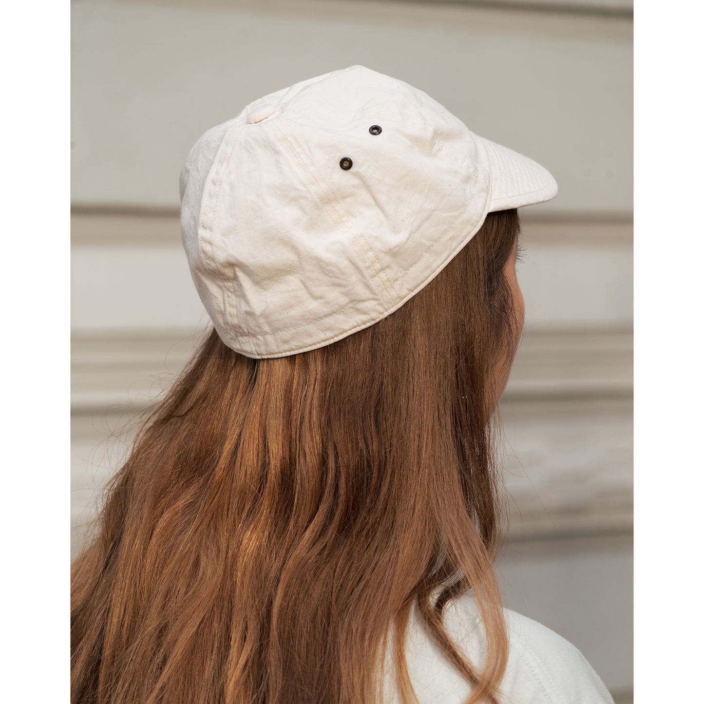 6oz Chambray Army Cap, White