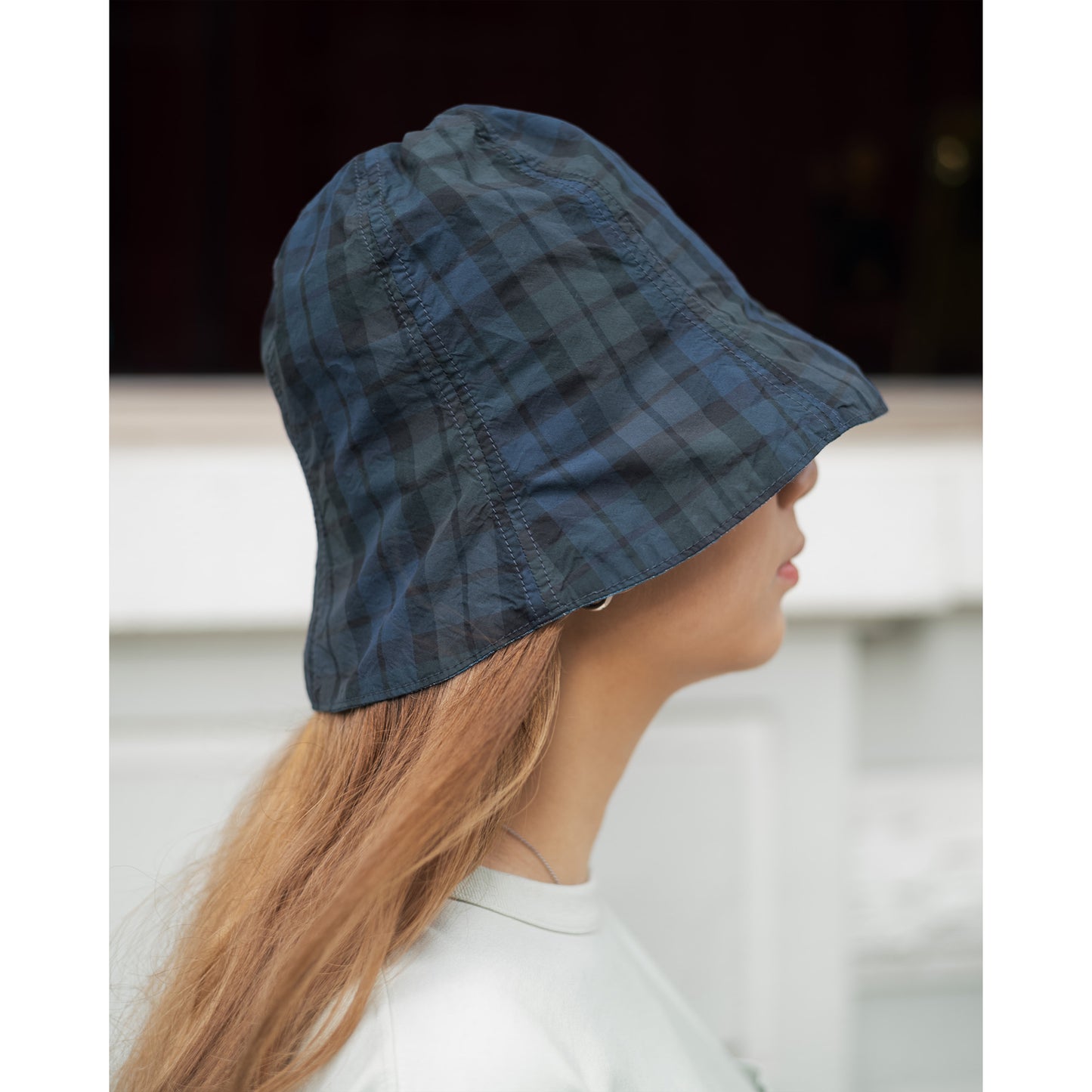 Reversible Tulip Hat, Indigo/Black