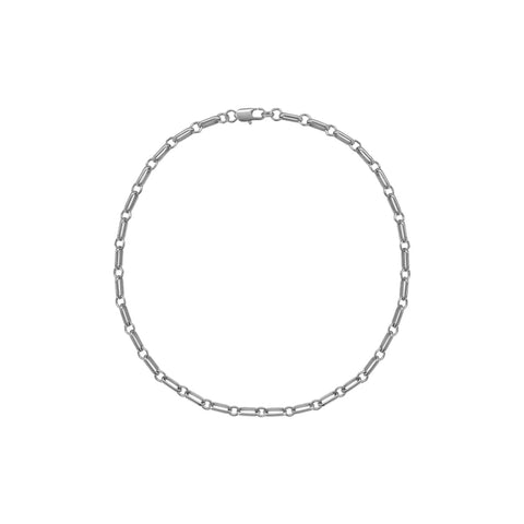Laura Lombardi Silver Bar Chain Necklace