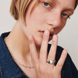 Laura Lombardi Silver Bar Chain Necklace