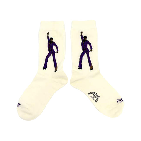 Roster Sox Fever Socks, White