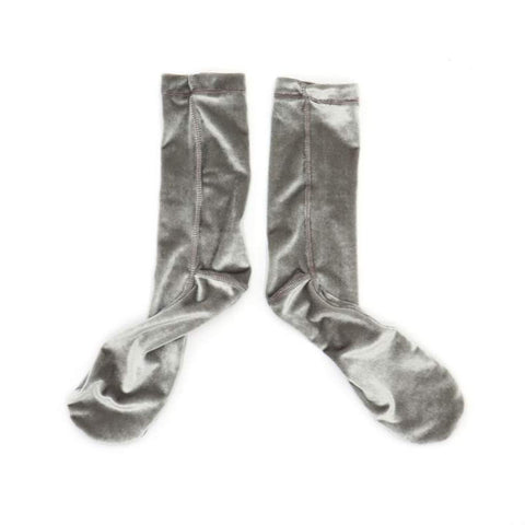 Roster Sox Velour Socks, Grey