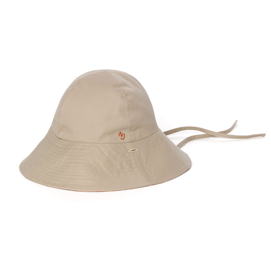 Nudie Jeans Co Solveig Cotton Bucket Hat, Beige