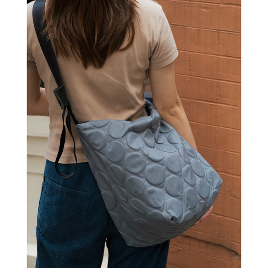 Bag'n'Noun Dots Shoulder M, Grey