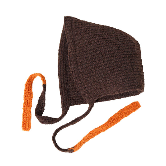 Knit Hoodie, Brown