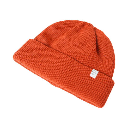 Two-Way Knit Beanie, Orange