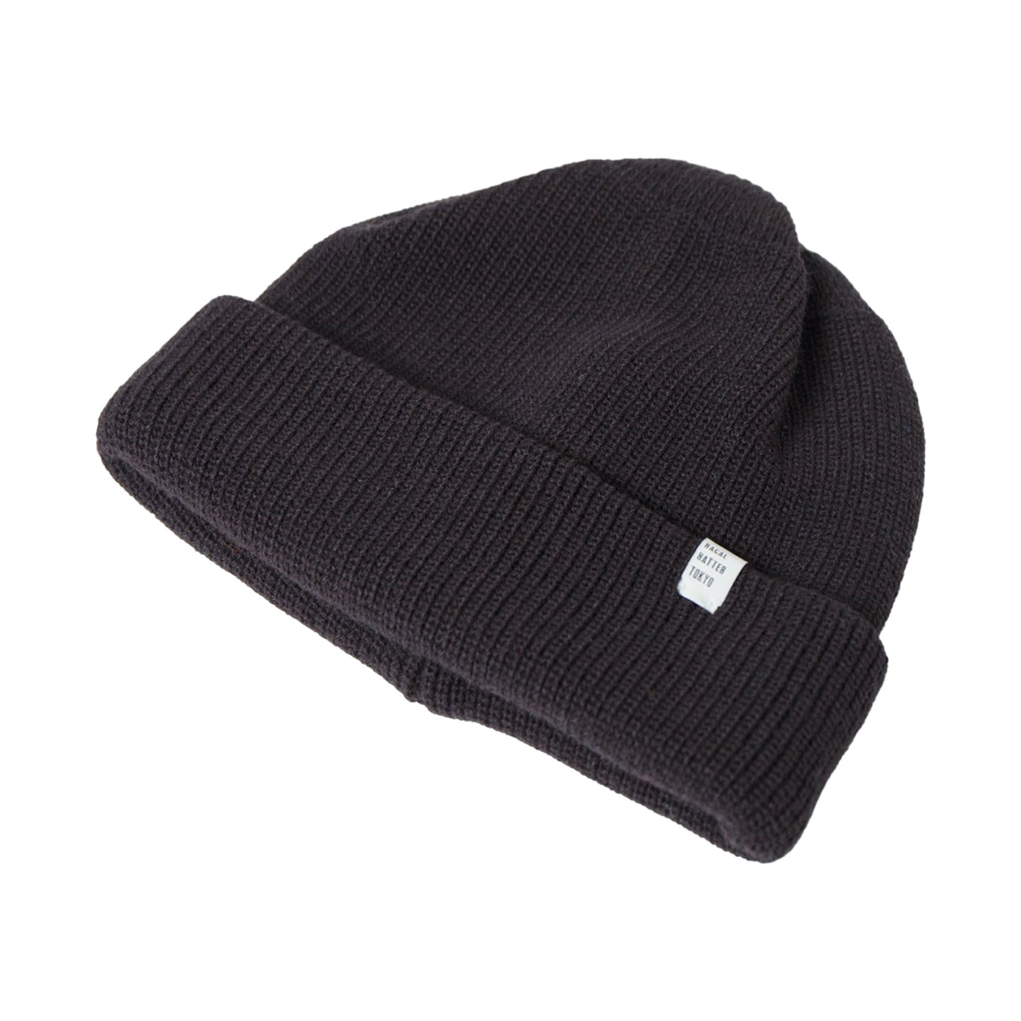 Two-Way Knit Beanie, Black