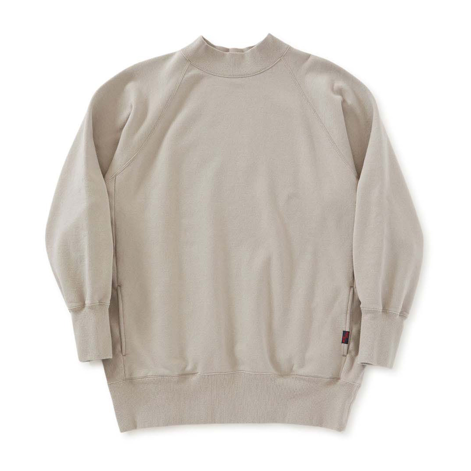 Mock neck fleece sweatshirt on sale