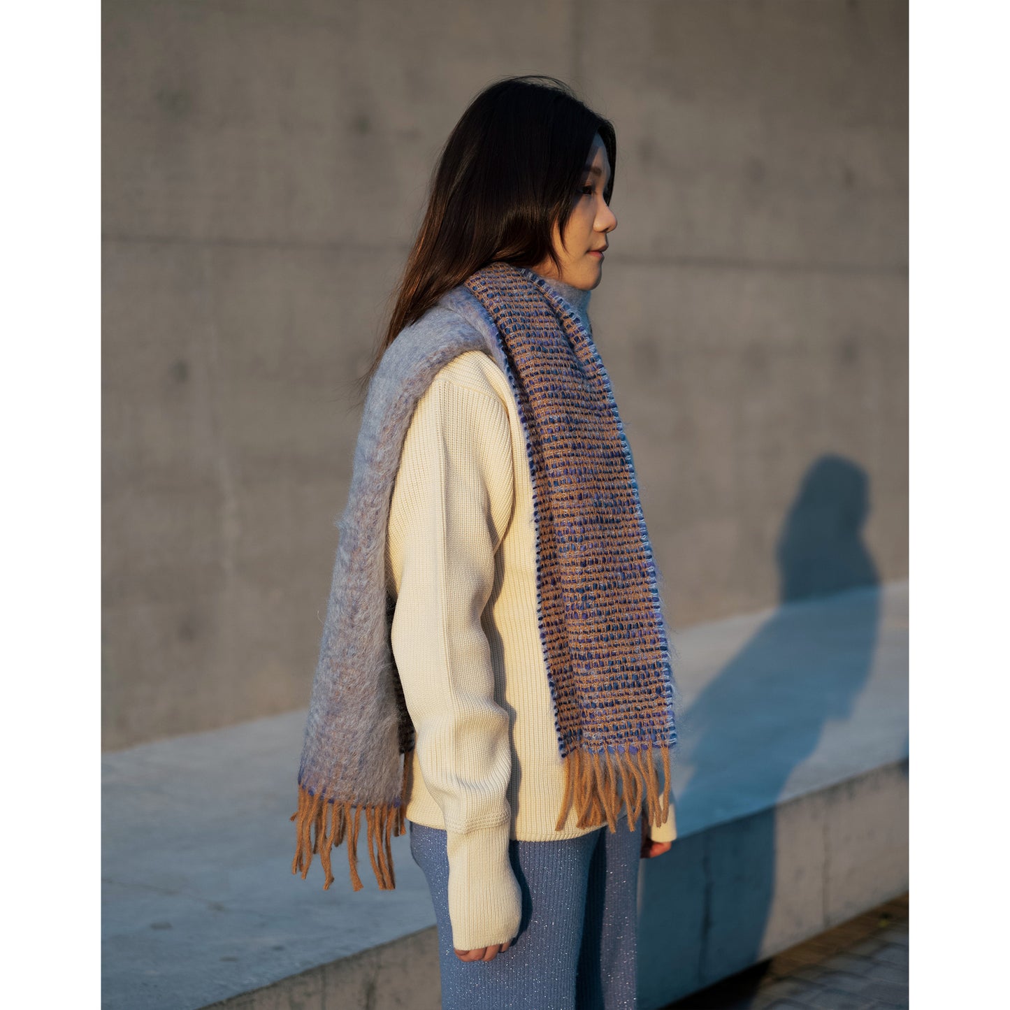 Coco Scarf, Light Denim